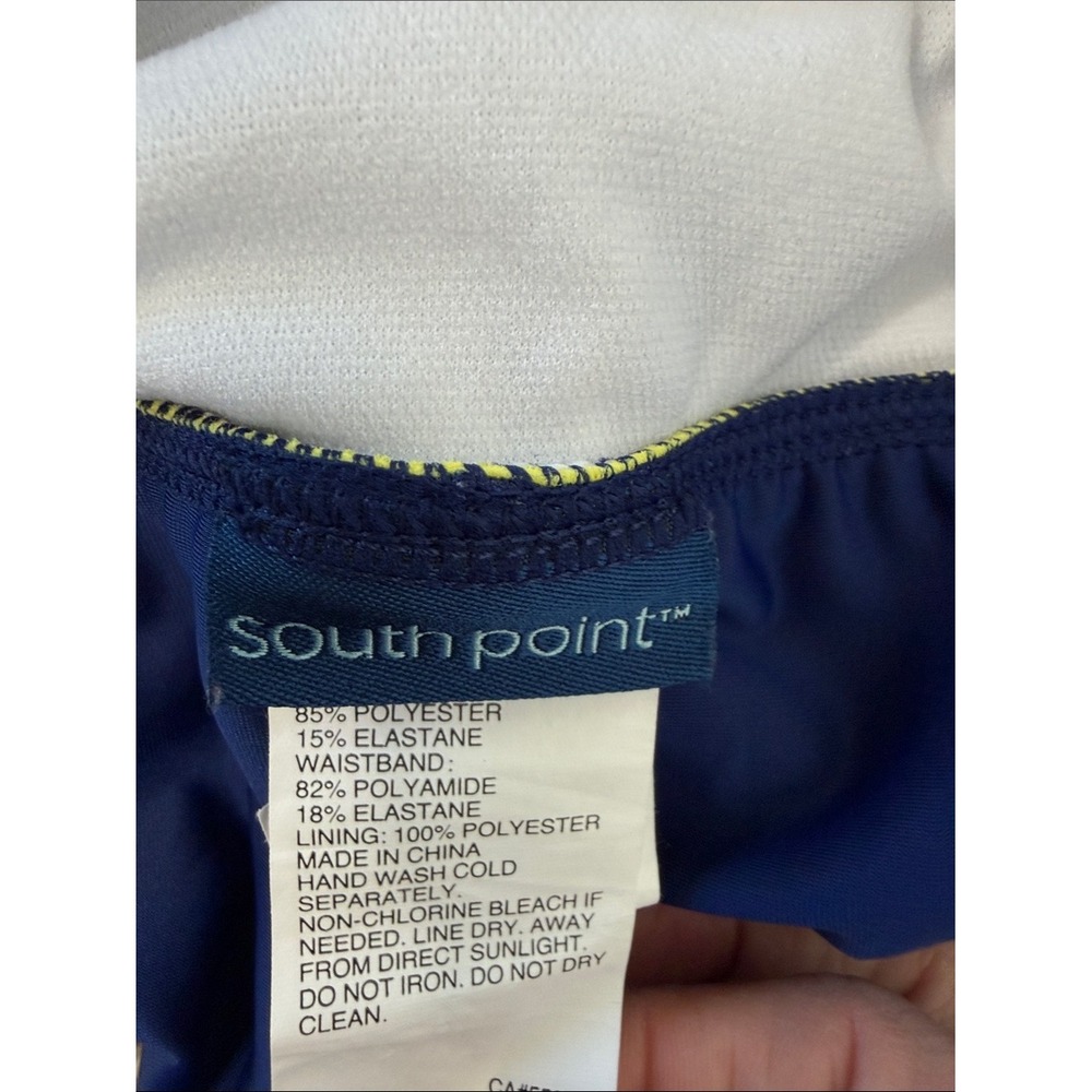 South Point Striped Tankini Swimsuit Set Blue White Size 10 - Picture 3 of 6